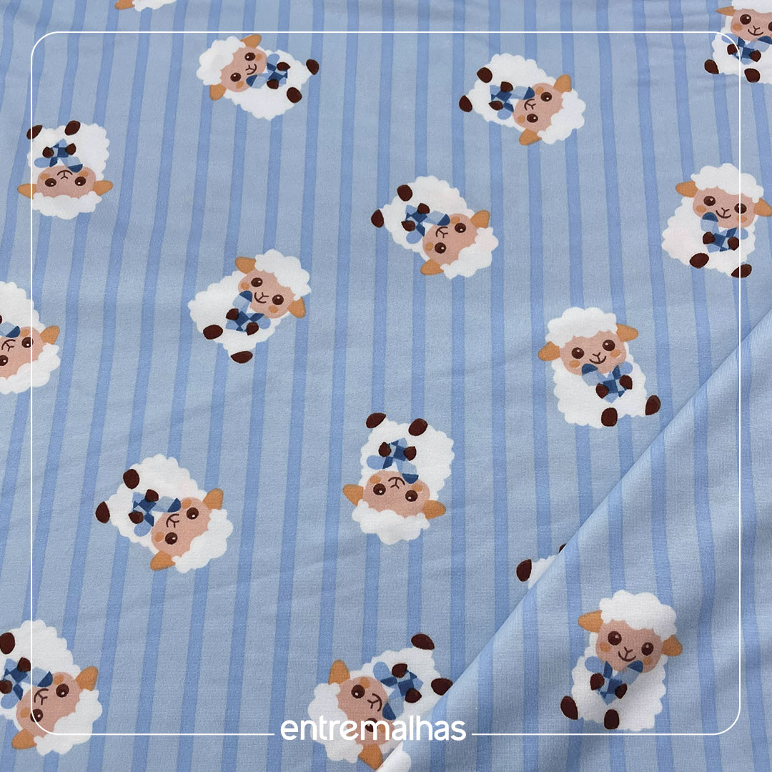 Malha Suede Estampada -