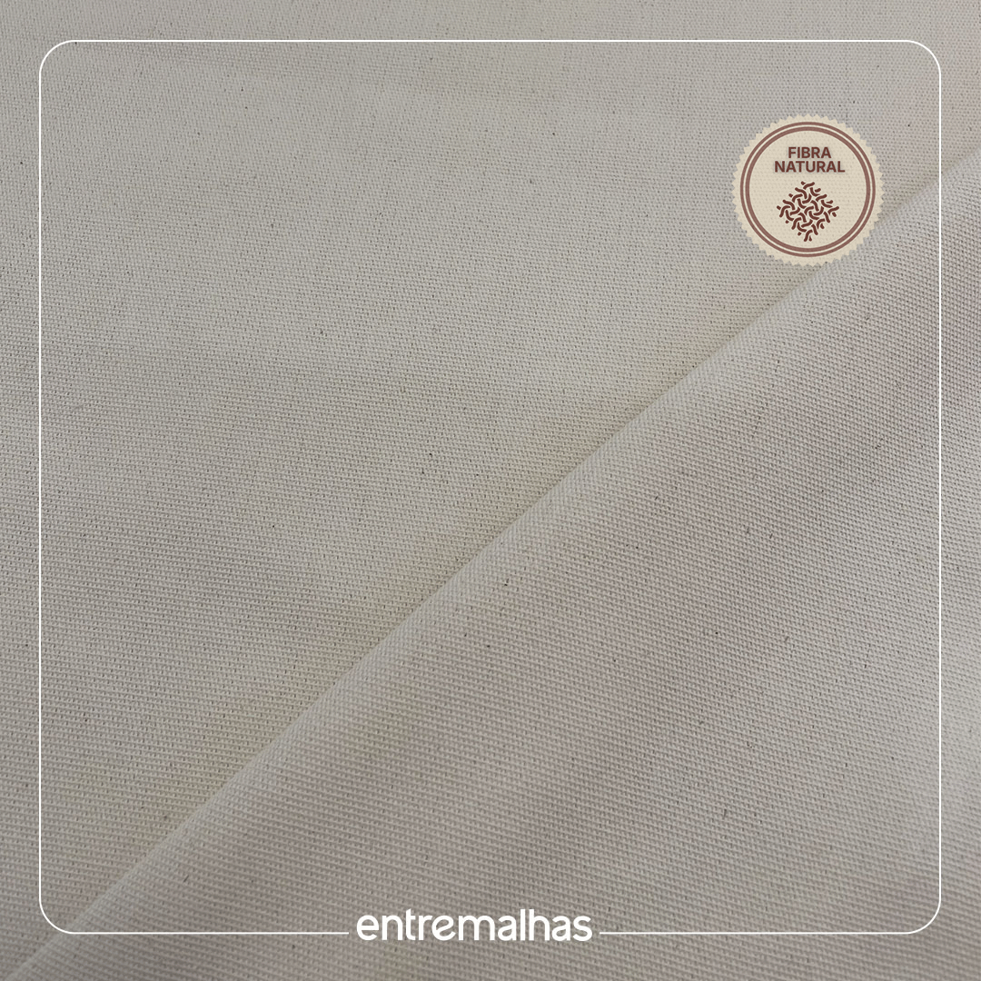 Tecido Brim Lona Panama - Cru Ref.: 700045