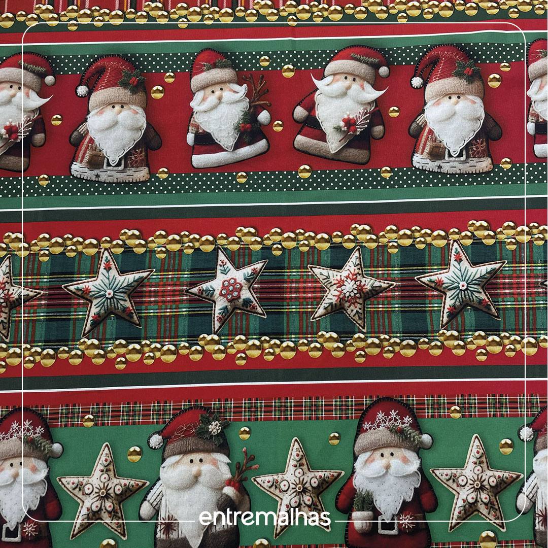 Tecido Tricoline Natal Ref.:858136