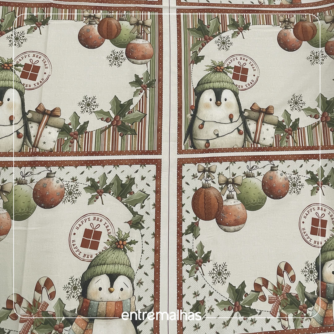 Tecido Natal/Vintage - Estampado Ref.:860076