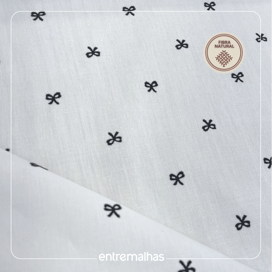 Tecido Cotton Tie - Branco