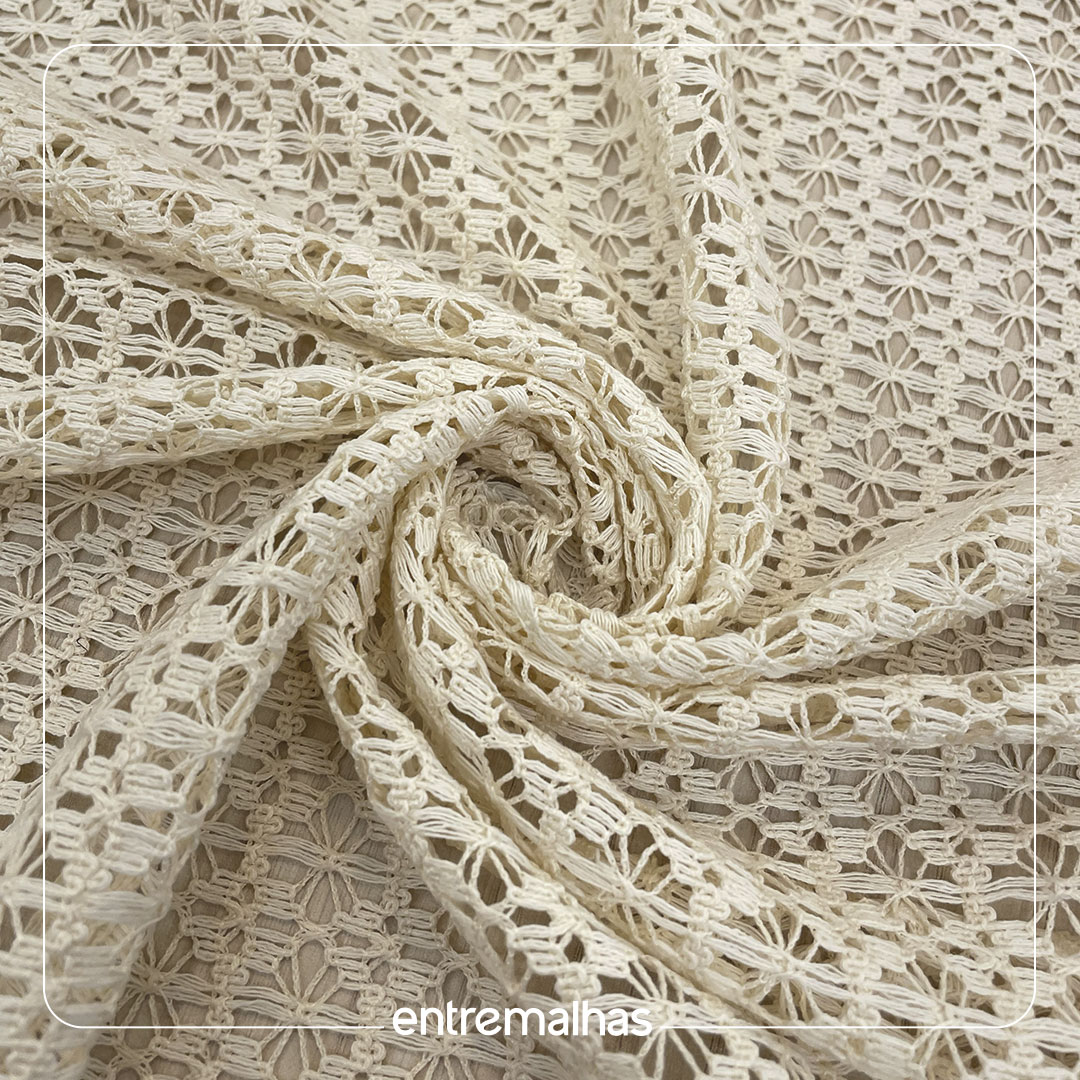 Malha Crochet Laguna - Bege Ref.:330201