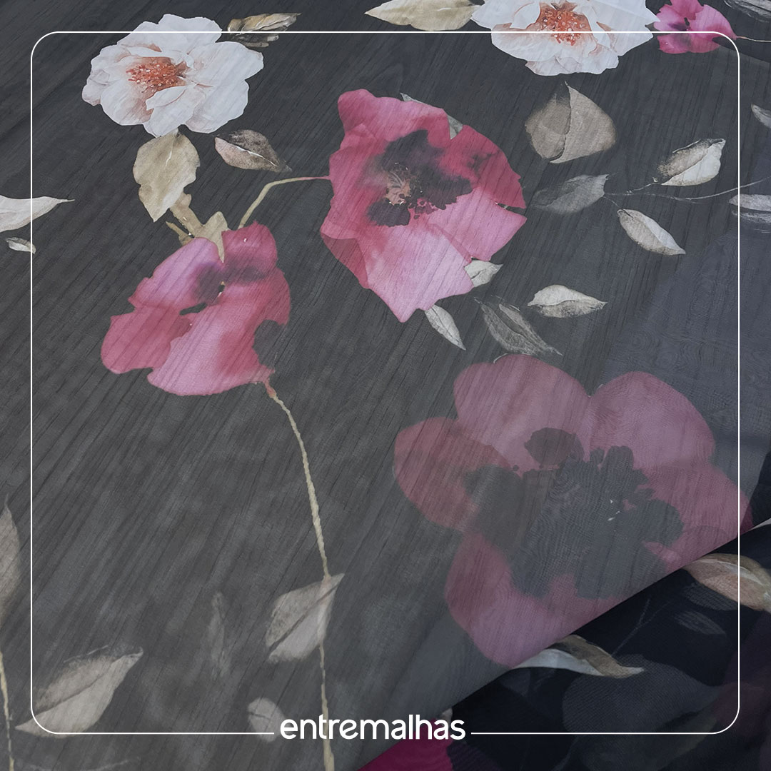 Crepe Seda Premium - Estampado Ref.: 722204
