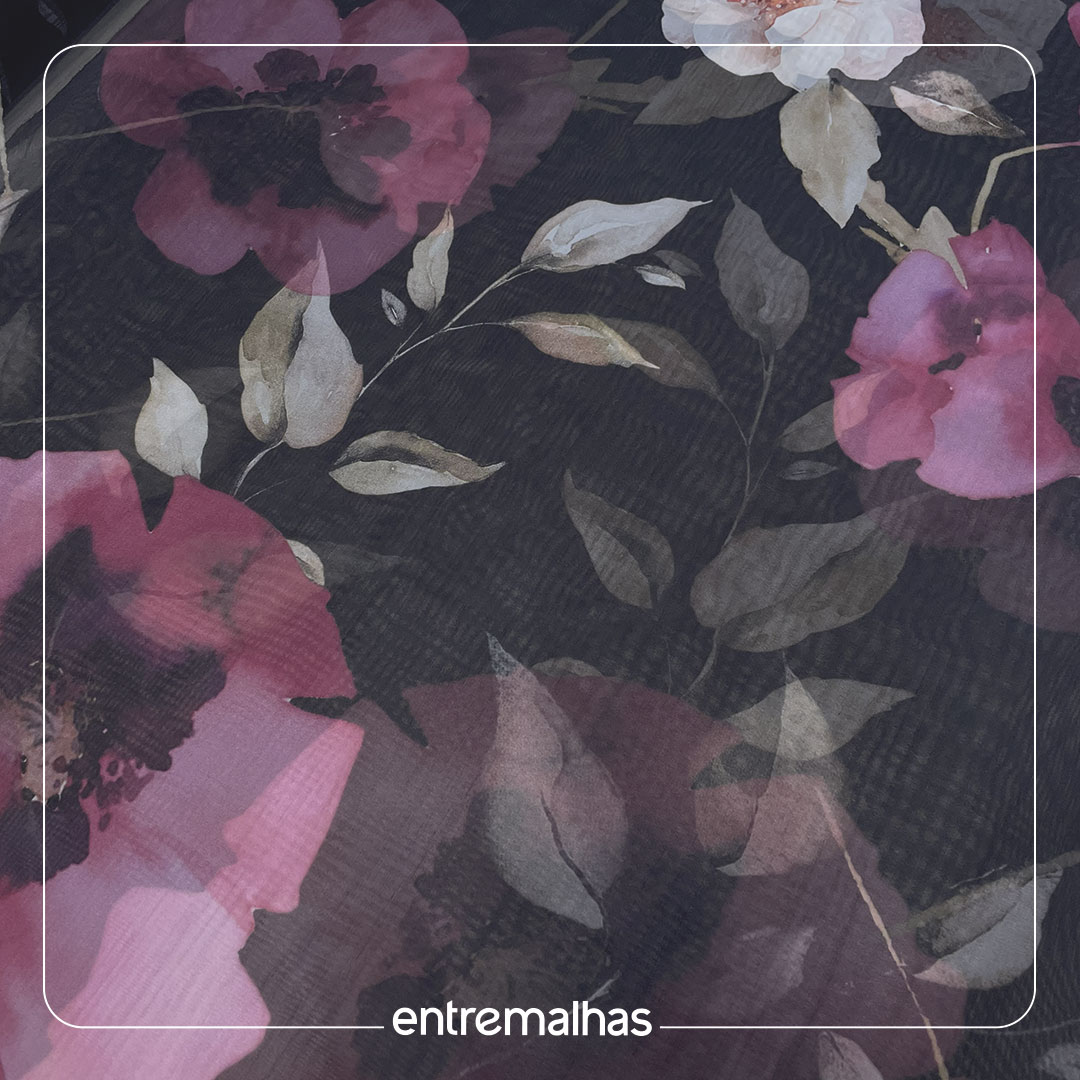 Crepe Seda Premium - Estampado Ref.: 722204
