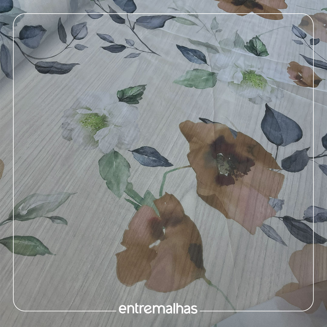 Crepe Seda Premium - Estampado Ref.: 722204