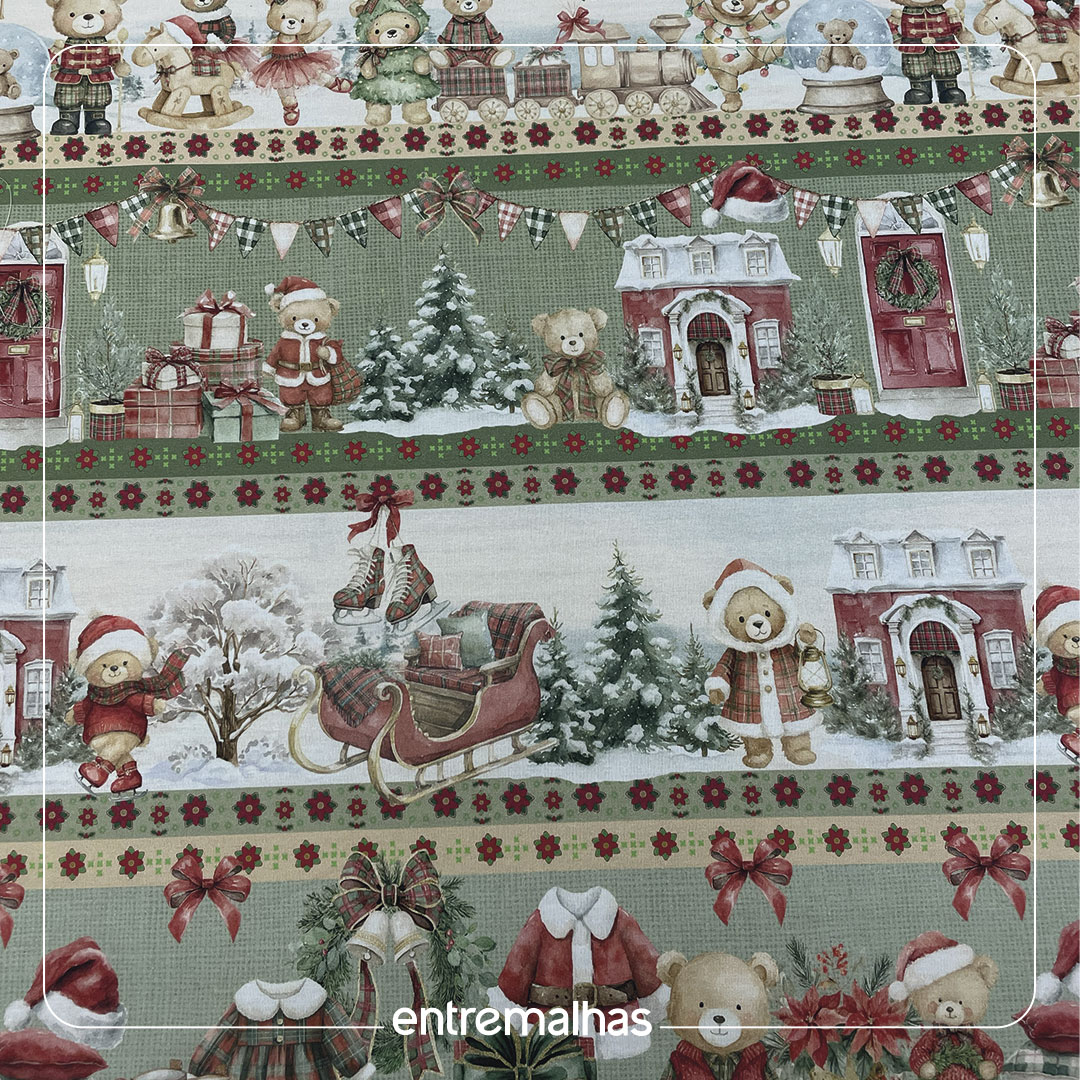 Tecido Tricoline Natal - Estampado Ref.:858136