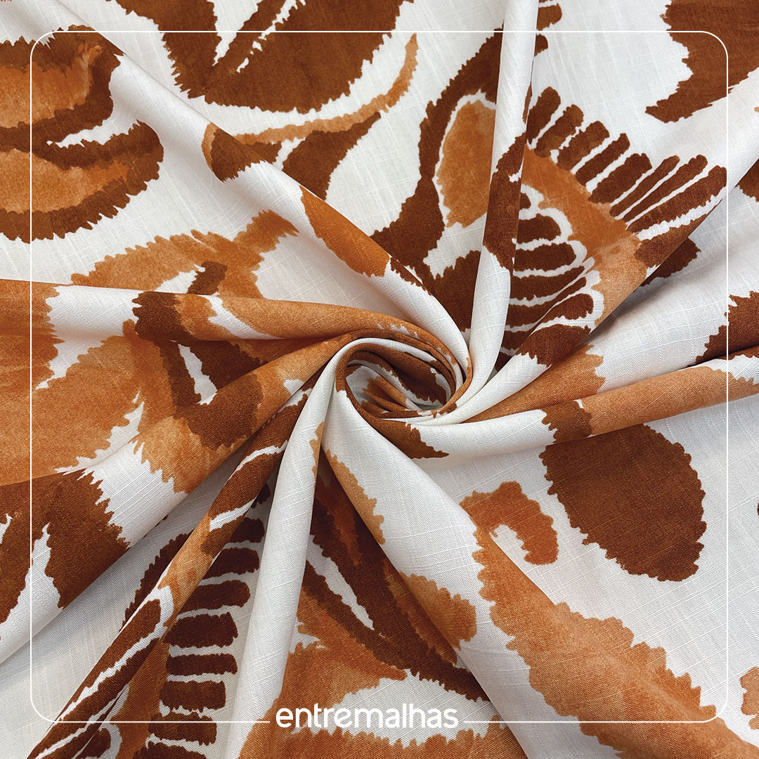 Tecido Viscose Estampada - Ref.:859317