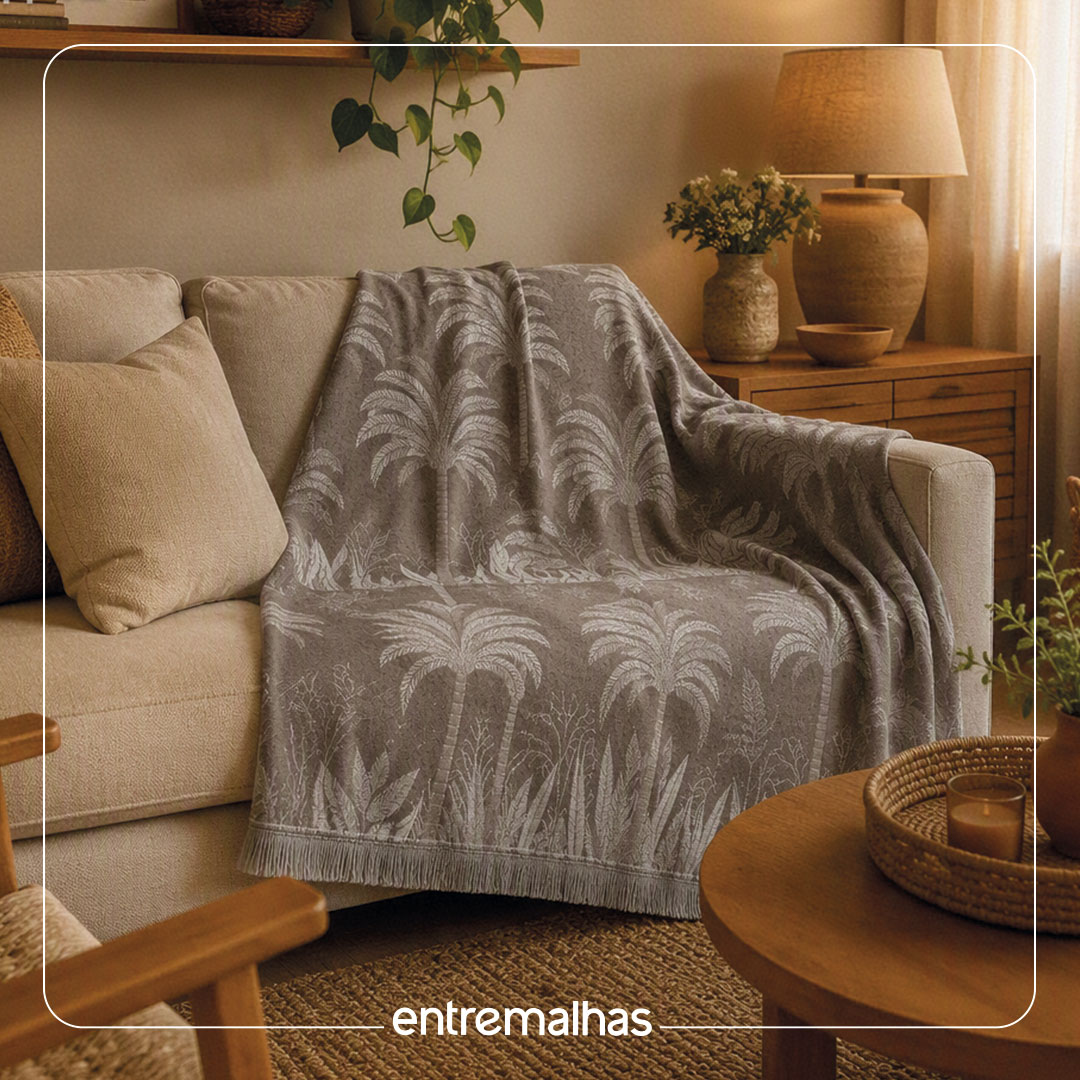 Tecido Jacquard Para Mantas E Almofadas - Ref.:859551