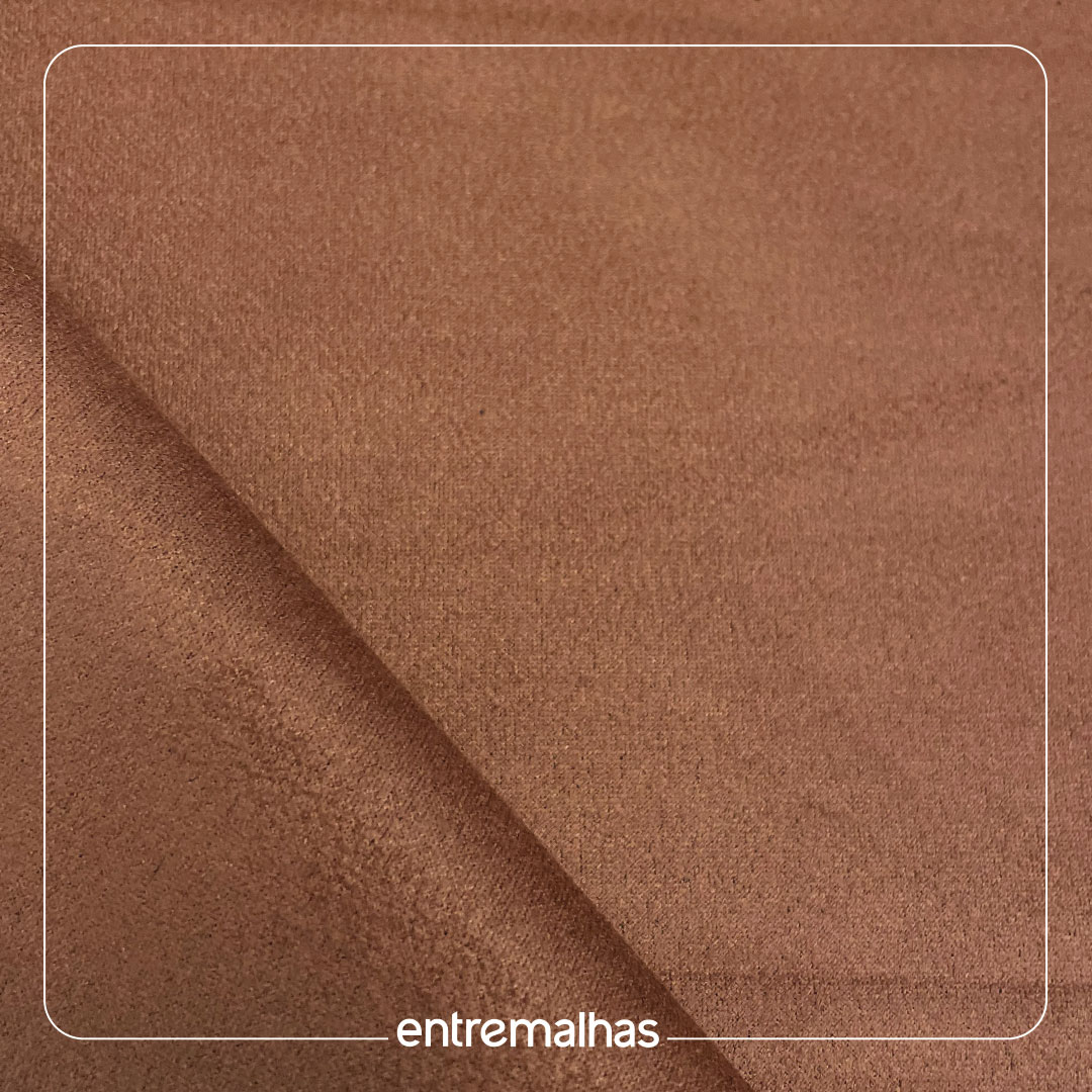 Malha Scuba Suede - Marrom Ref.:320531