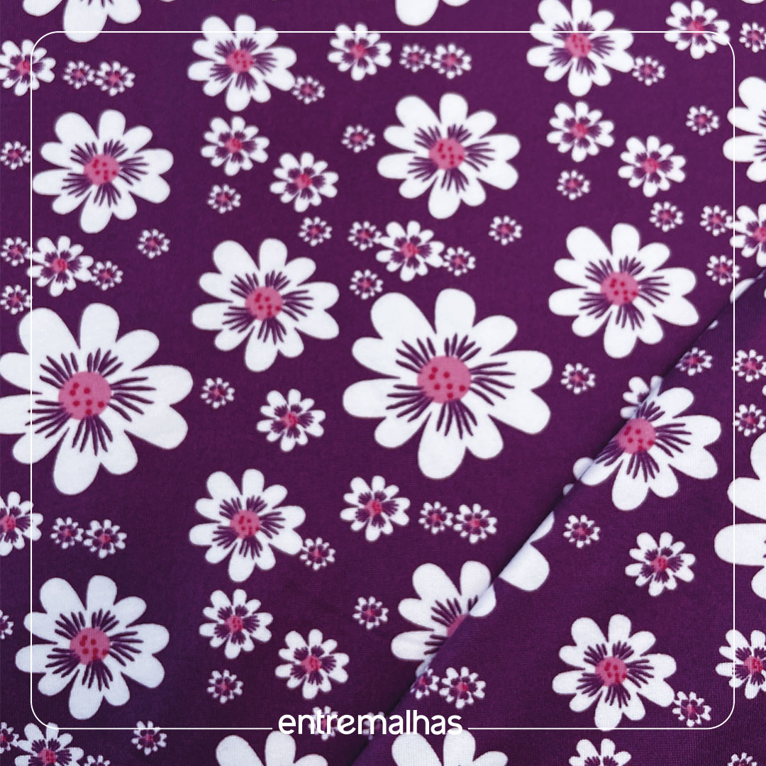 Malha Suede Estampada - Ref.:320853