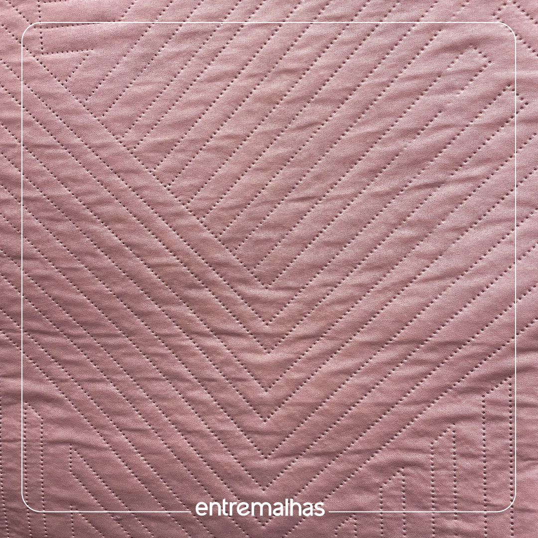 Tecido Matelassê Microfibra - Rosa Ref.:858010