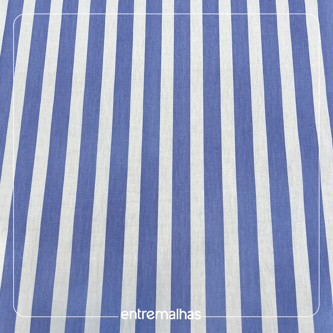 Tecido Tricoline Estampado - Listrado Ref.:858324