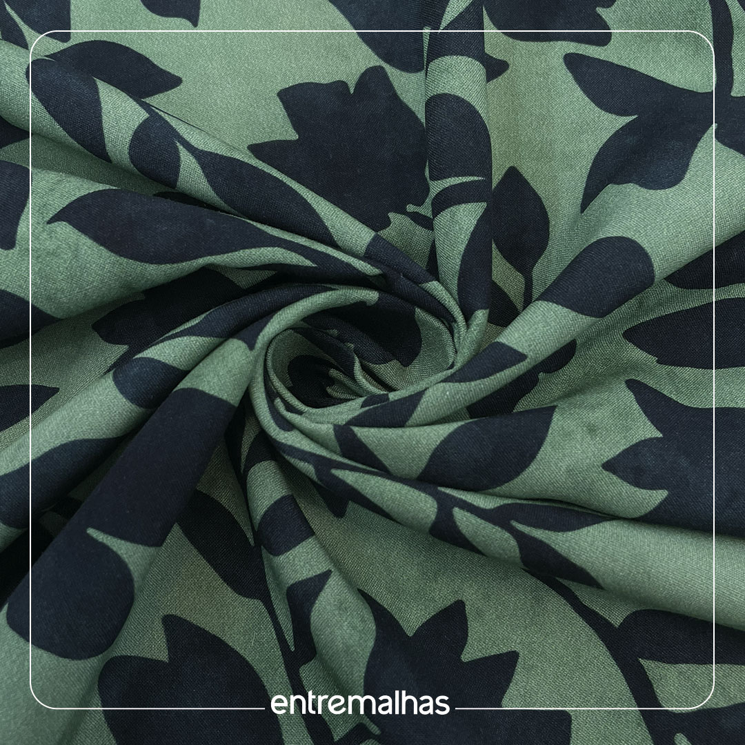 Tecido Viscose Estampa Digital - Estampados Ref.:859402