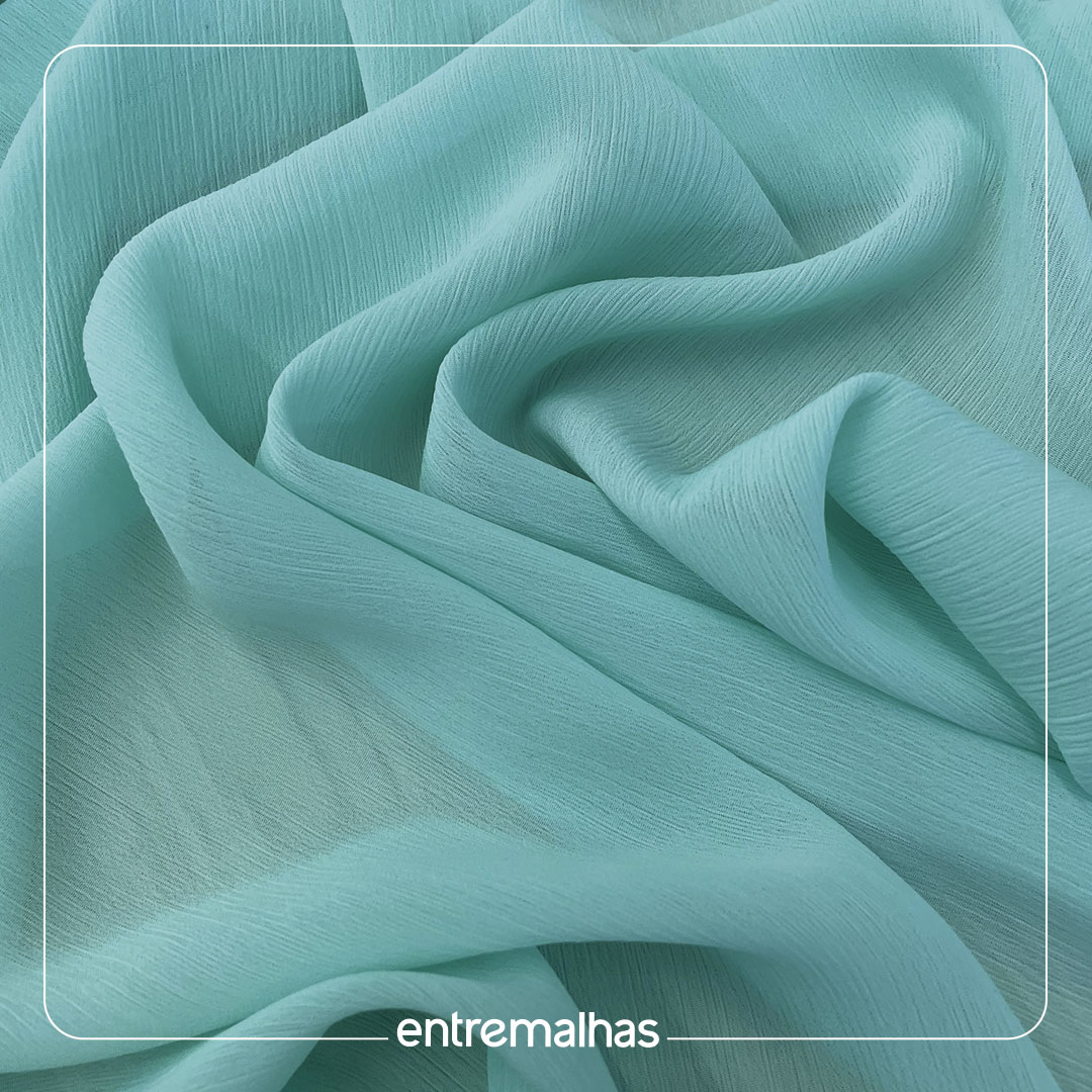 Tecido Bamboo Crinckle - Verde