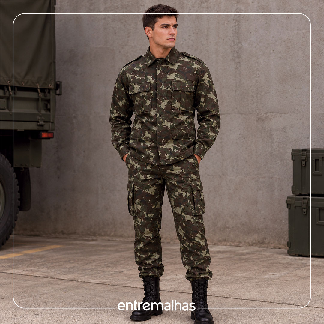 Tecido Brim Eurobrim Camuflado Ref.: 700123