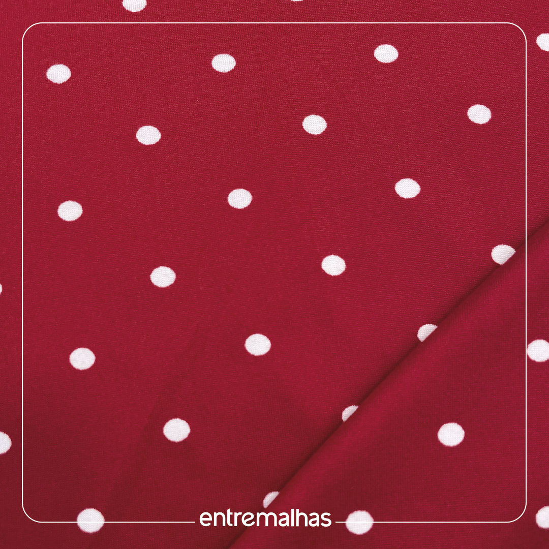 Malha Suede Estampada - Vermelho Ref.:320853