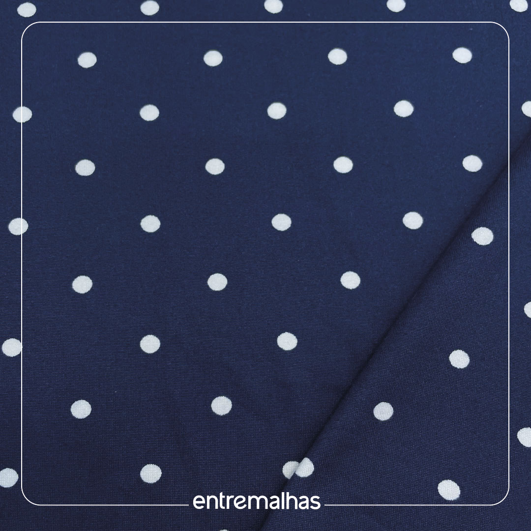 Malha Suede Estampada - Azul Ref.:320853
