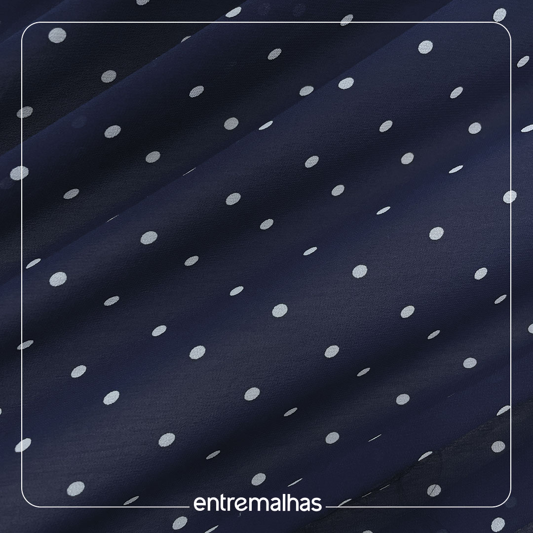 Tecido Crepe Chiffon - Azul Ref.: 722186