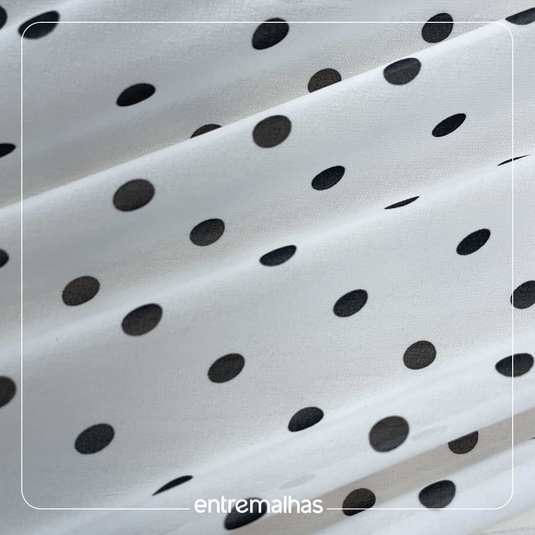 Tecido Crepe Chiffon - Branco Ref.: 722186
