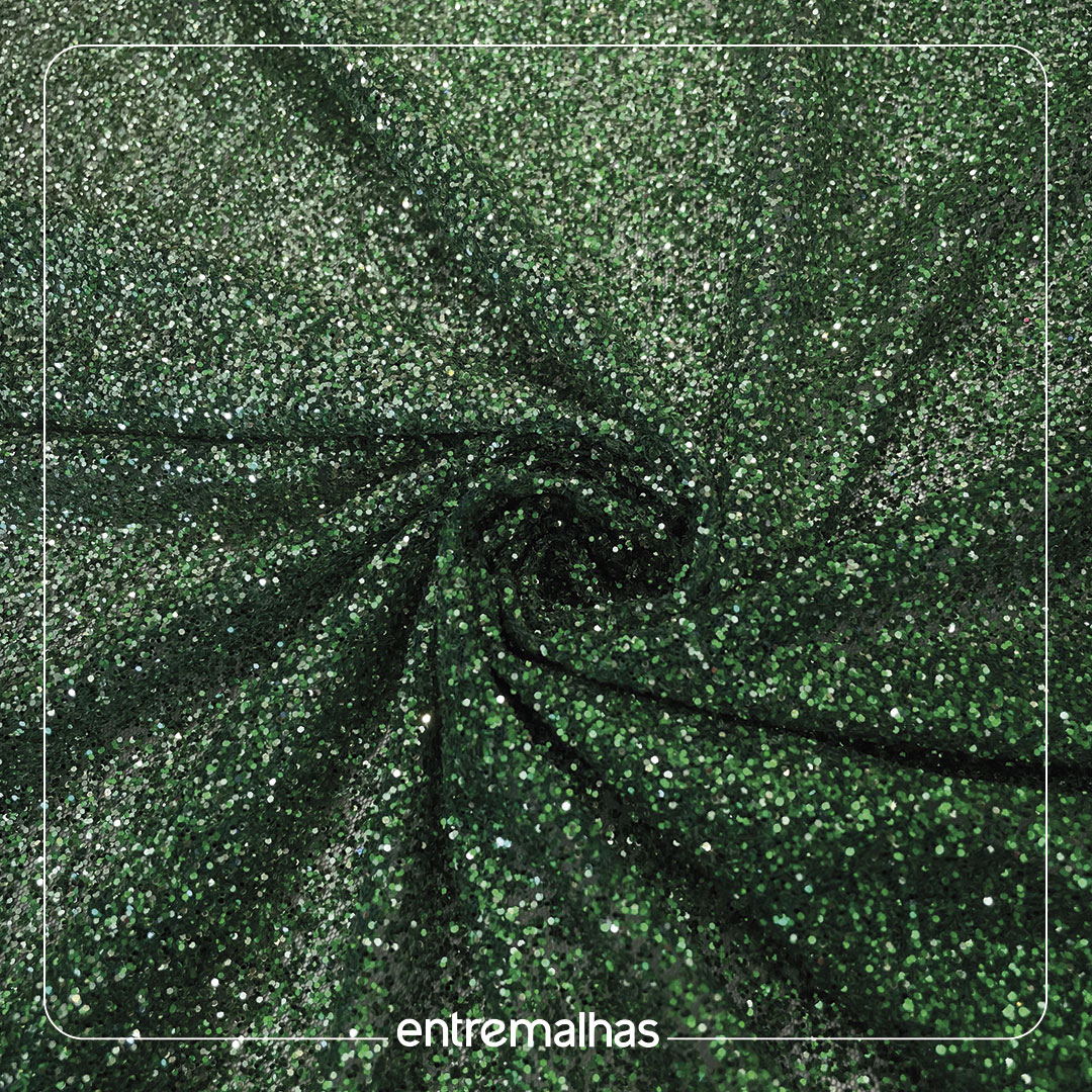 Tecido Tule Glitter Degradê - Verde Ref.: 859844