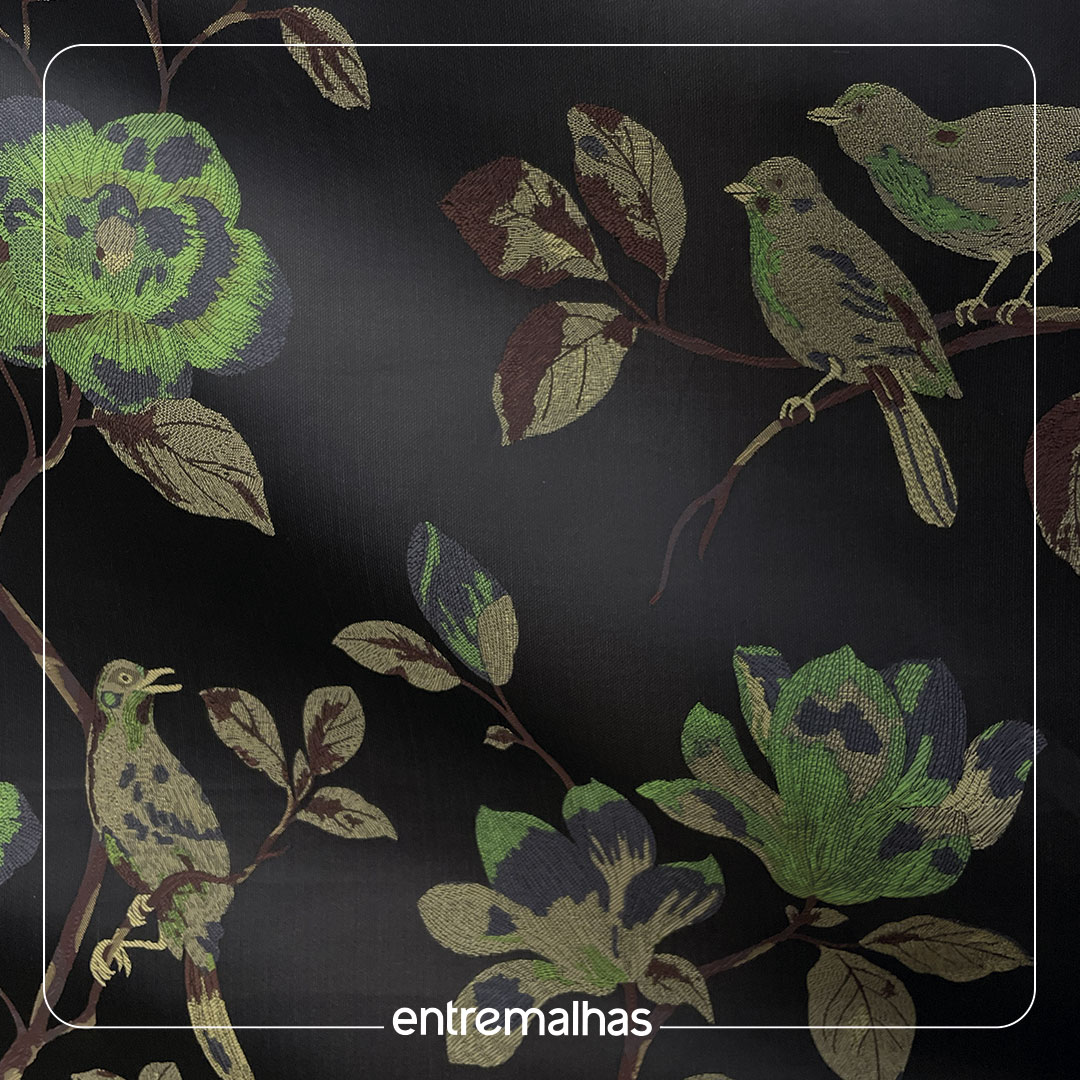 Tecido Jacquard Italiano - Estampado Ref.:860109