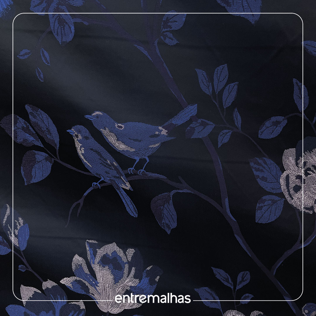 Tecido Jacquard Italiano - Estampado Ref.:860109