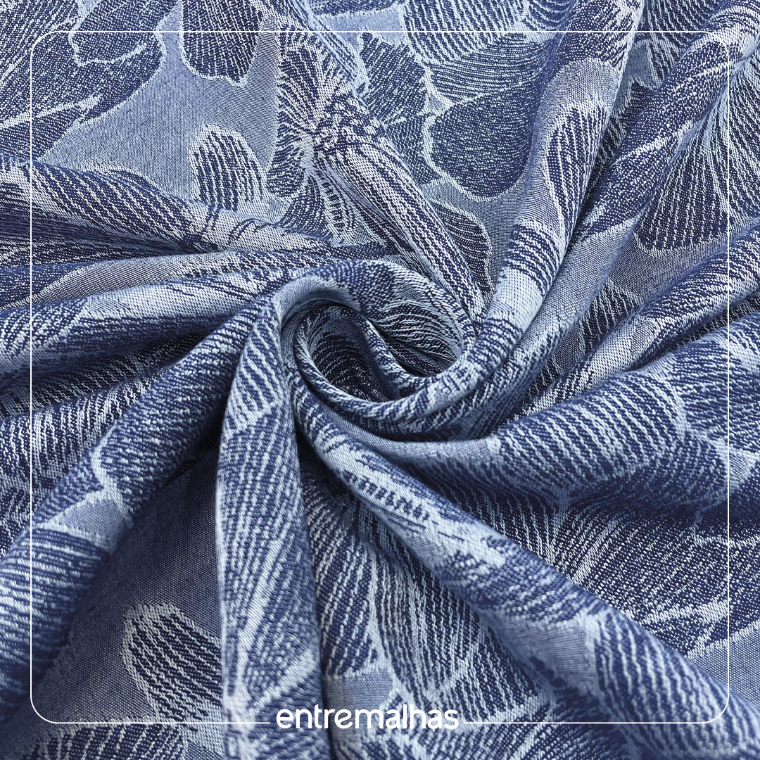 Tecido Jacquard Elysee Estampada - Azul Ref.:860113