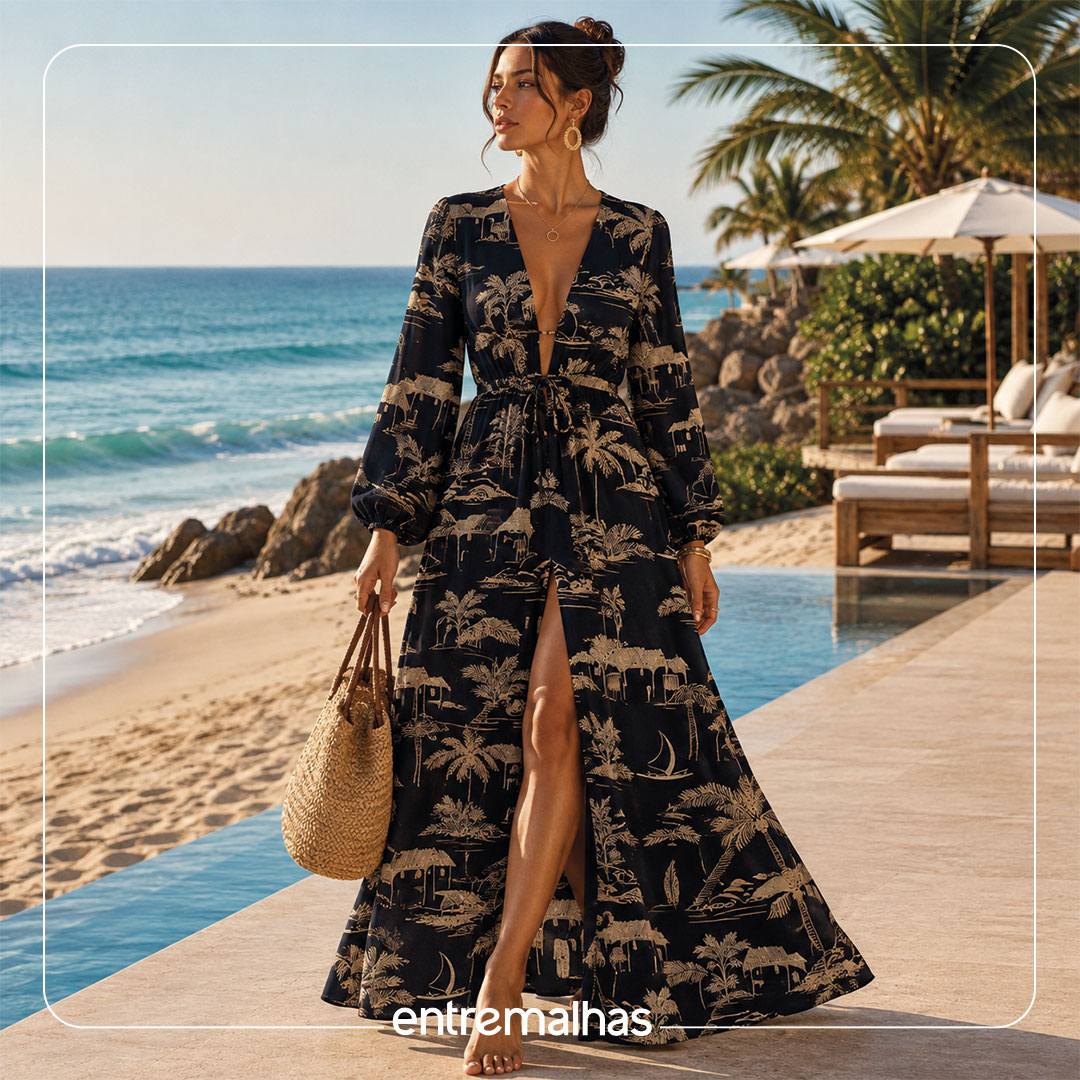Tecido Viscose Estampada Farme  Ref.: 860114