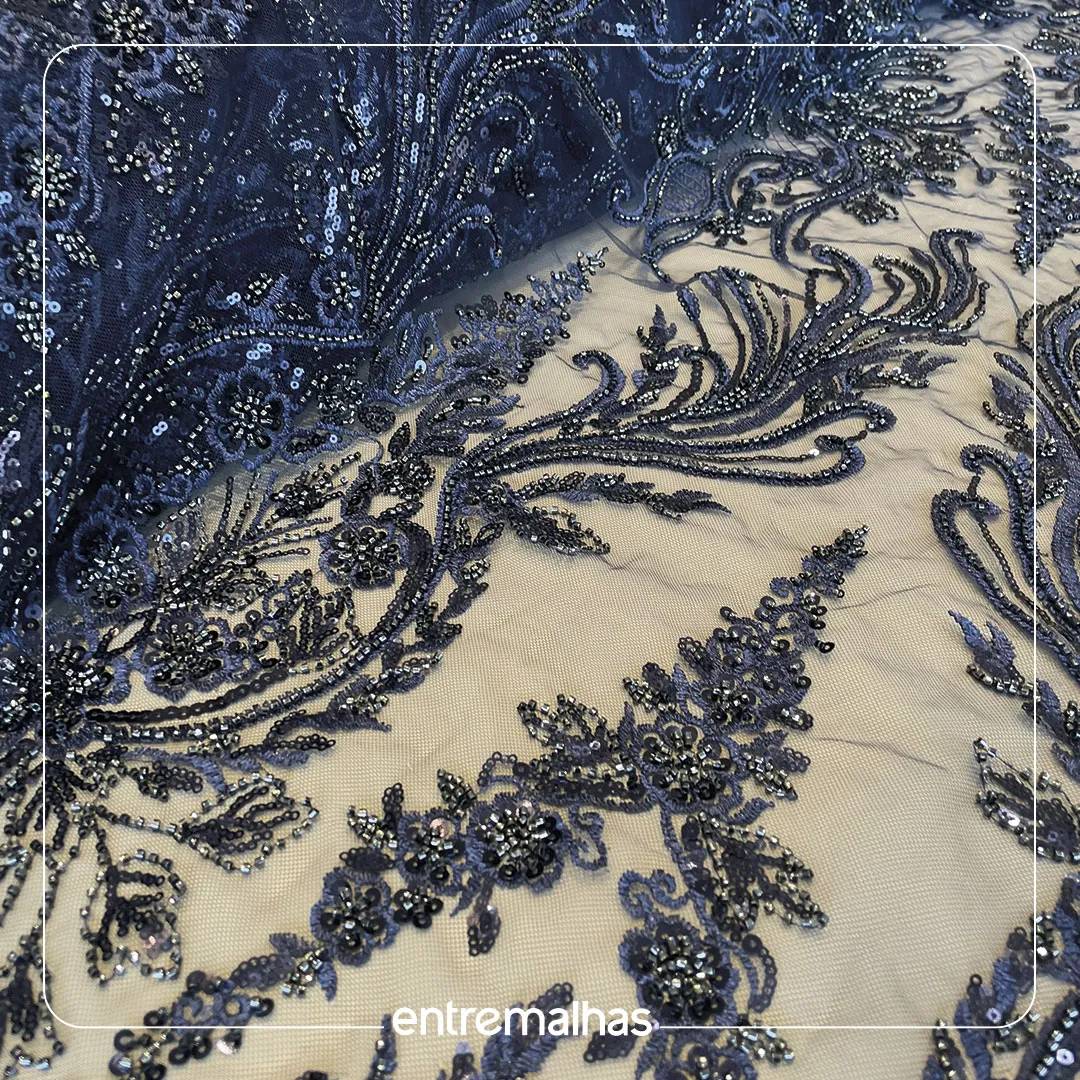Renda Pedraria Azul