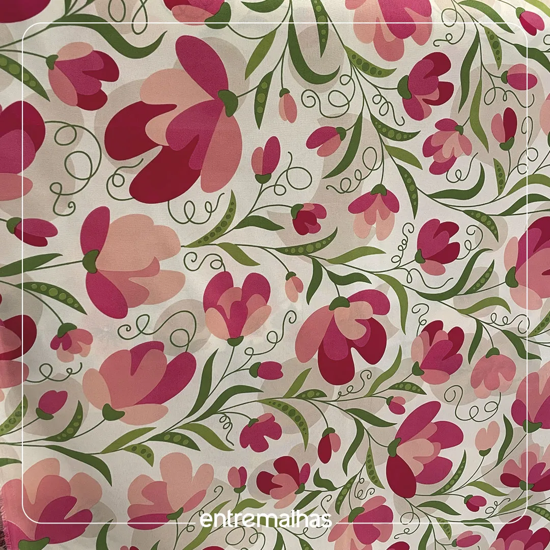 Tecido Oxford Estampado Múltiplas Cores, Folhas I Florais