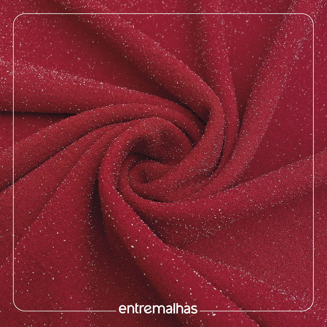 Malha lurex – Vermelho