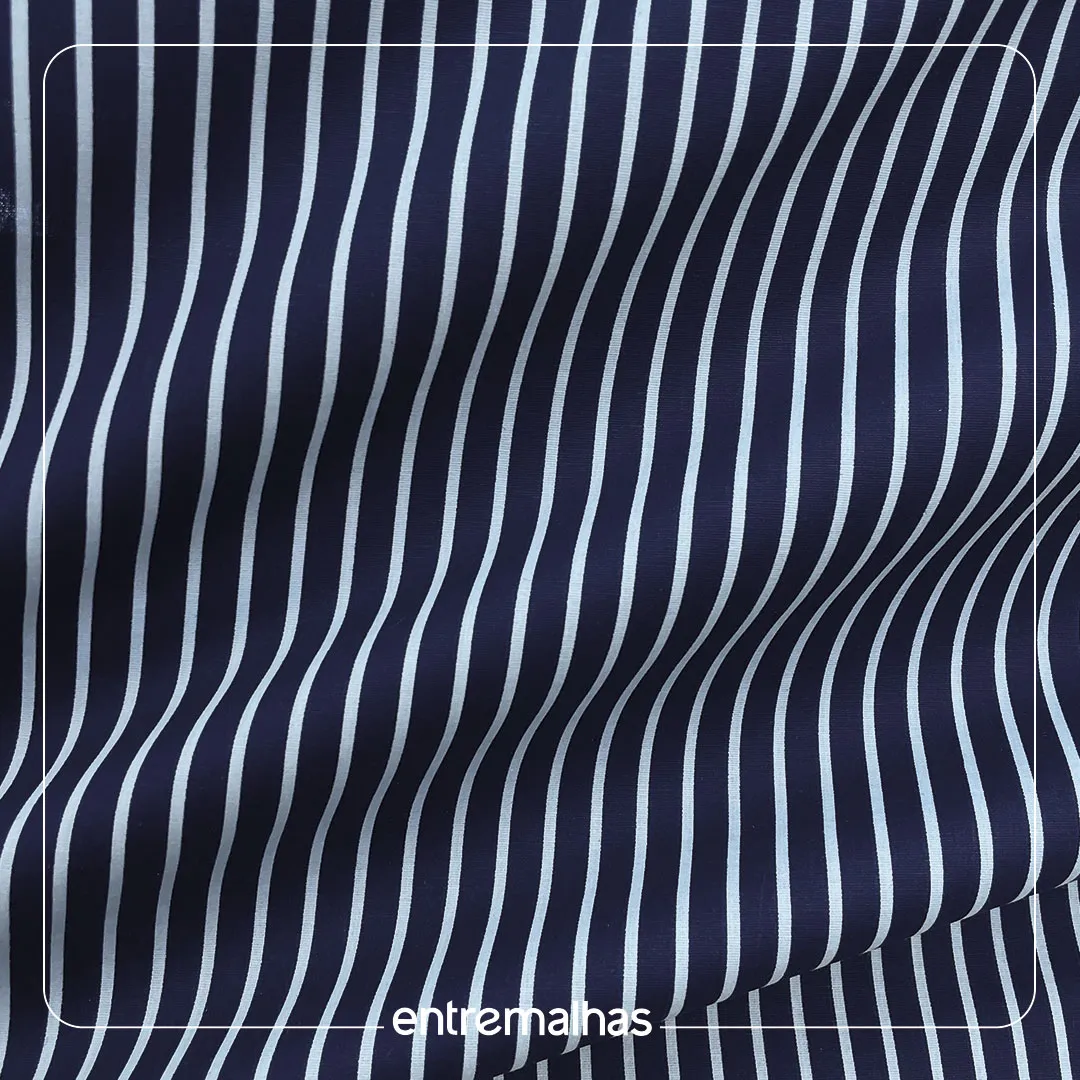 Tecido Cotton Breeze Listrado Azul