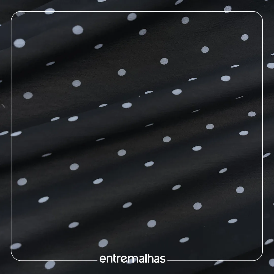 Tecido Crepe Chiffon Preto